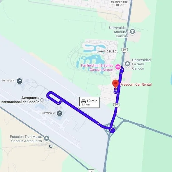 renta de autos en cancún, freedom car rental a solo 10 minutos del aeropuerto